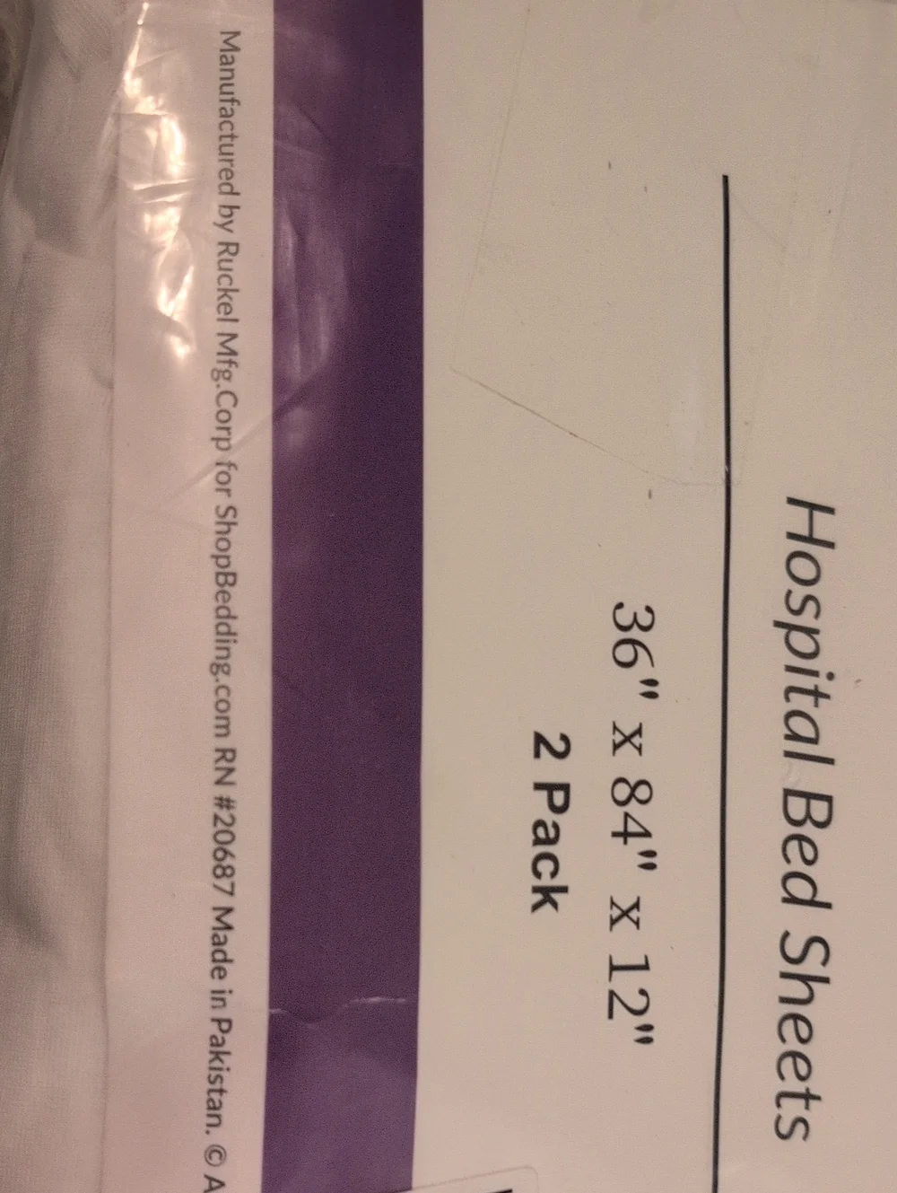 Knitted Fitted Hospital Bed Sheets - White (2 Pack)